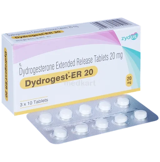 dydrogest er 20mg tablet 10's